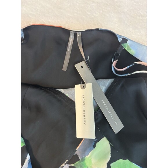 Women Dress Anthropologie sleeveless v neck slip midi dress black sz md NWT - Picture 6 of 6